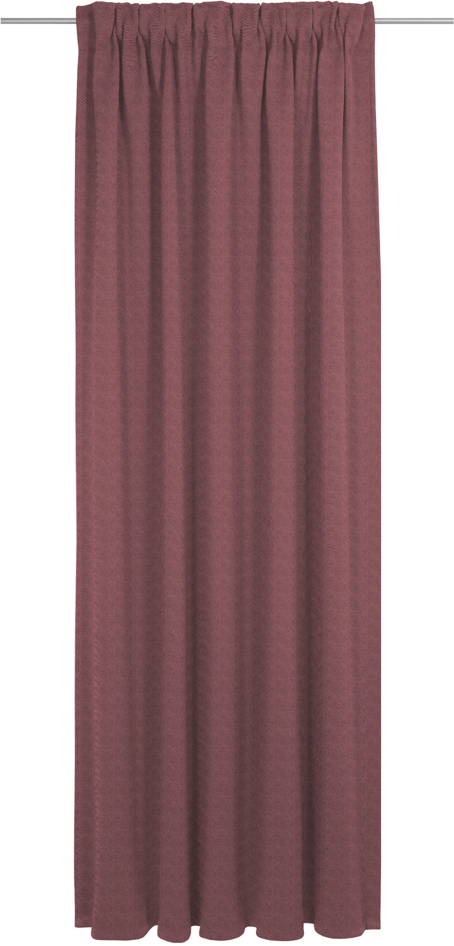 Vorhang ADAM "Uni Collection", rot, B:142cm H:405cm, Baumwolle (Bio-Baumwolle), Gardinen, Blickdichter aus 100% Bio-Baumwolle Image