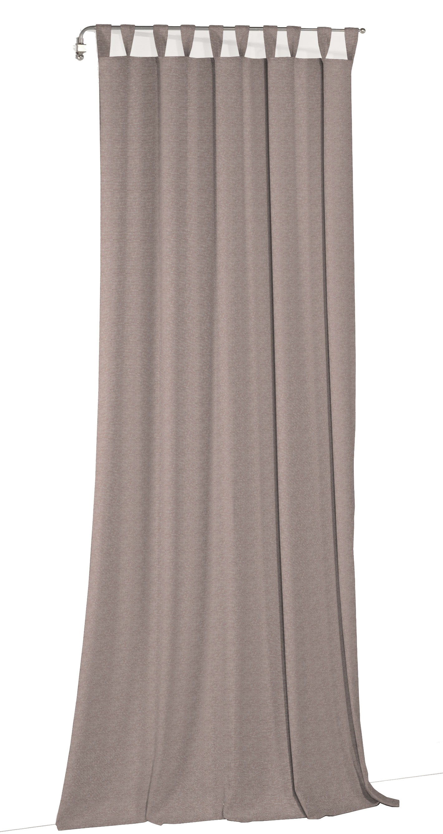 Vorhang WIRTH "Torbole", rot (apricot), B:132cm H:375cm, Baumwolle, Polyester, Gardinen, nach Maß Image