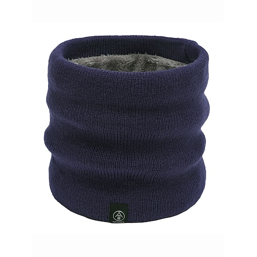 Herren-Winter-Halswärmer, Halstuch, Fleece-gefütterter Thermo-Schlauchschal, gemütliches Weihnachtsgeschenk für Outdoor-Sport, Skifahren und den Alltag Image
