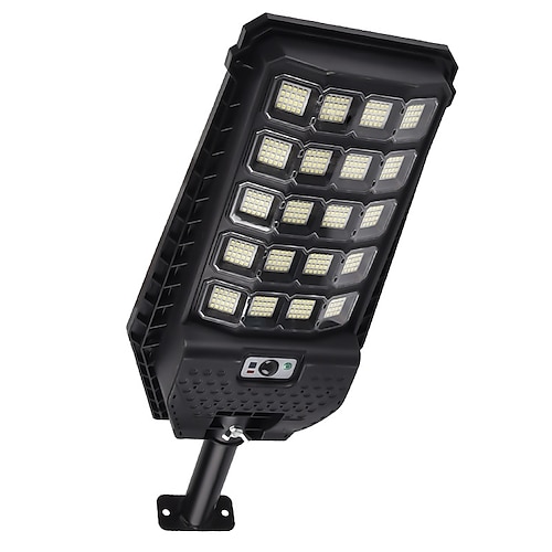 Solar-Straßenlaternen mit Bewegungssensor, IP67 wasserdichtes Solar-Flutlicht für den Außenbereich mit Fernbedienung, LED-Außenleuchte für den Außenbereich, Gartenhof, Parkplatzbeleuchtung Image