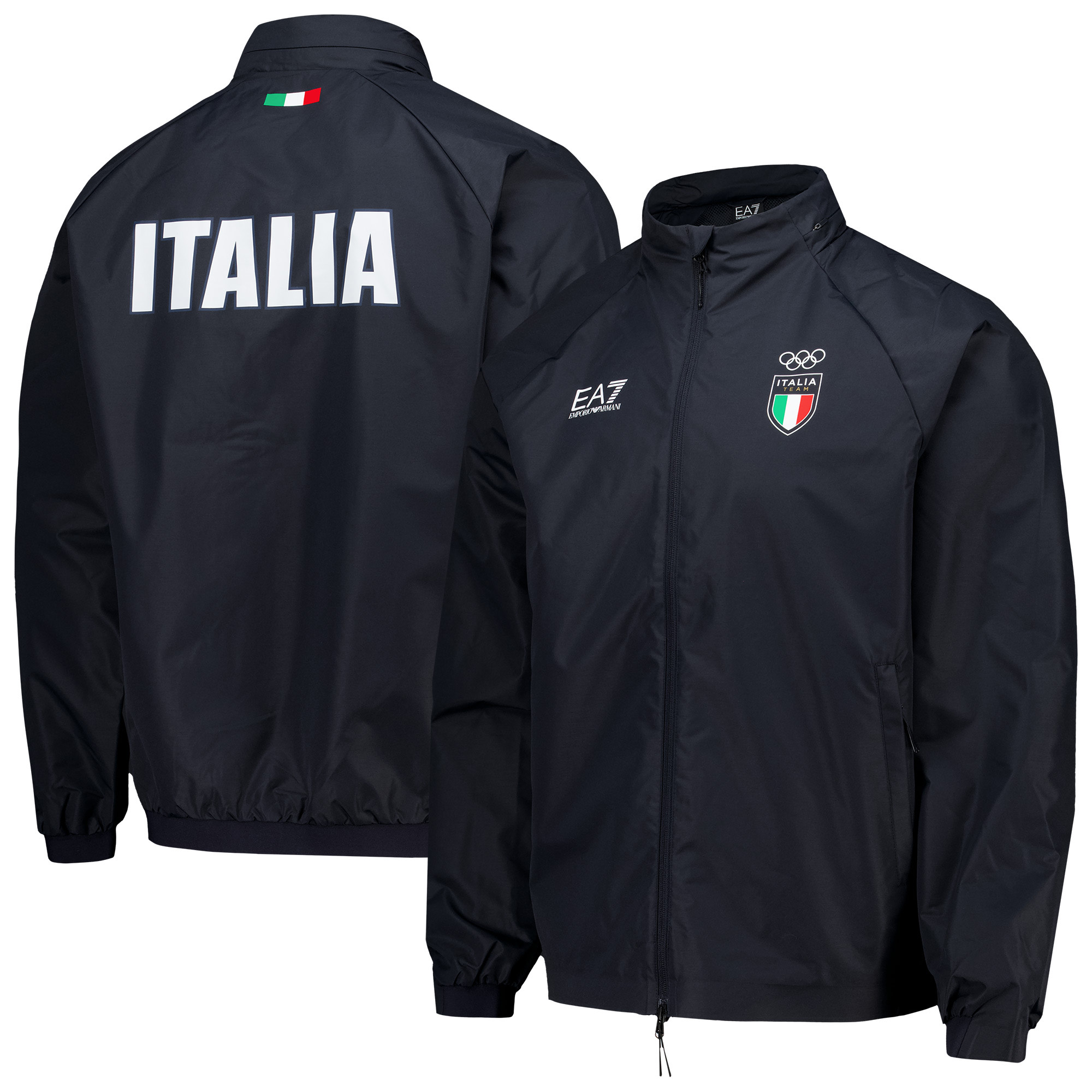 Armani Team Italy Tech Jacke – Marineblau Image
