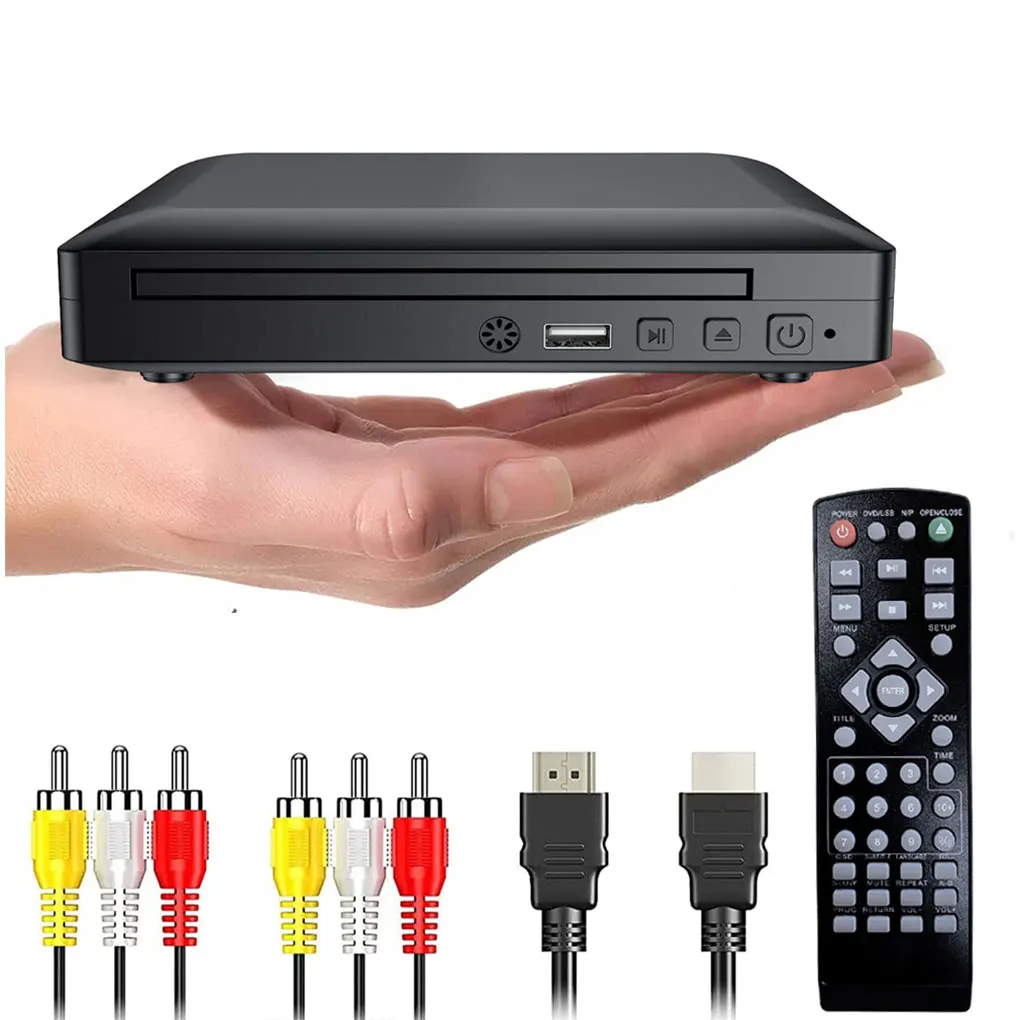 Lecteur DVD domestique multi-régions Full HD 1080P, lecteur de disque TV numérique multimédia, prise en charge DVD CD MP3 MP4 RW VCD, système de cinéma maison