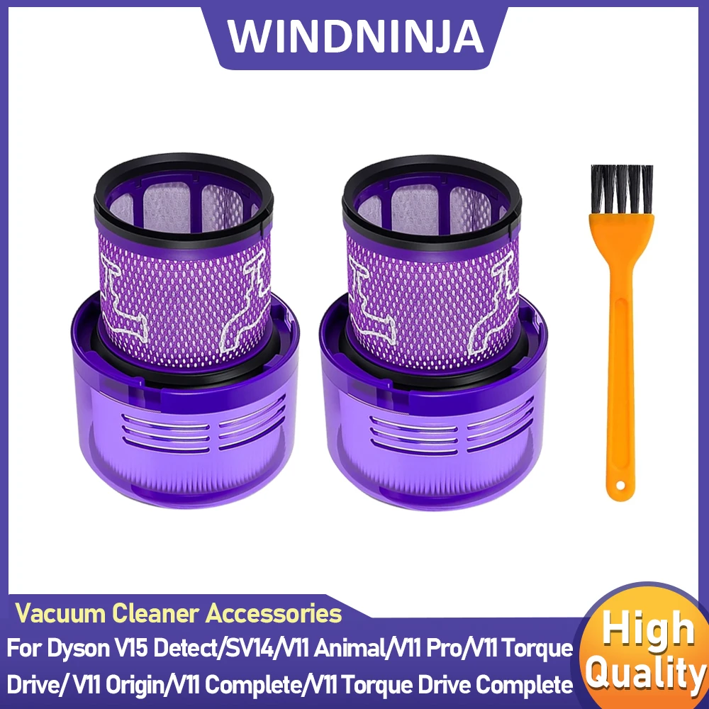 HEPA-Filter mit Reinigungsbürste für Dyson V11 Torque Drive V11 Animal V15 Detect SV14 Akku-Staubsaugerfilter-Ersatzteil Image