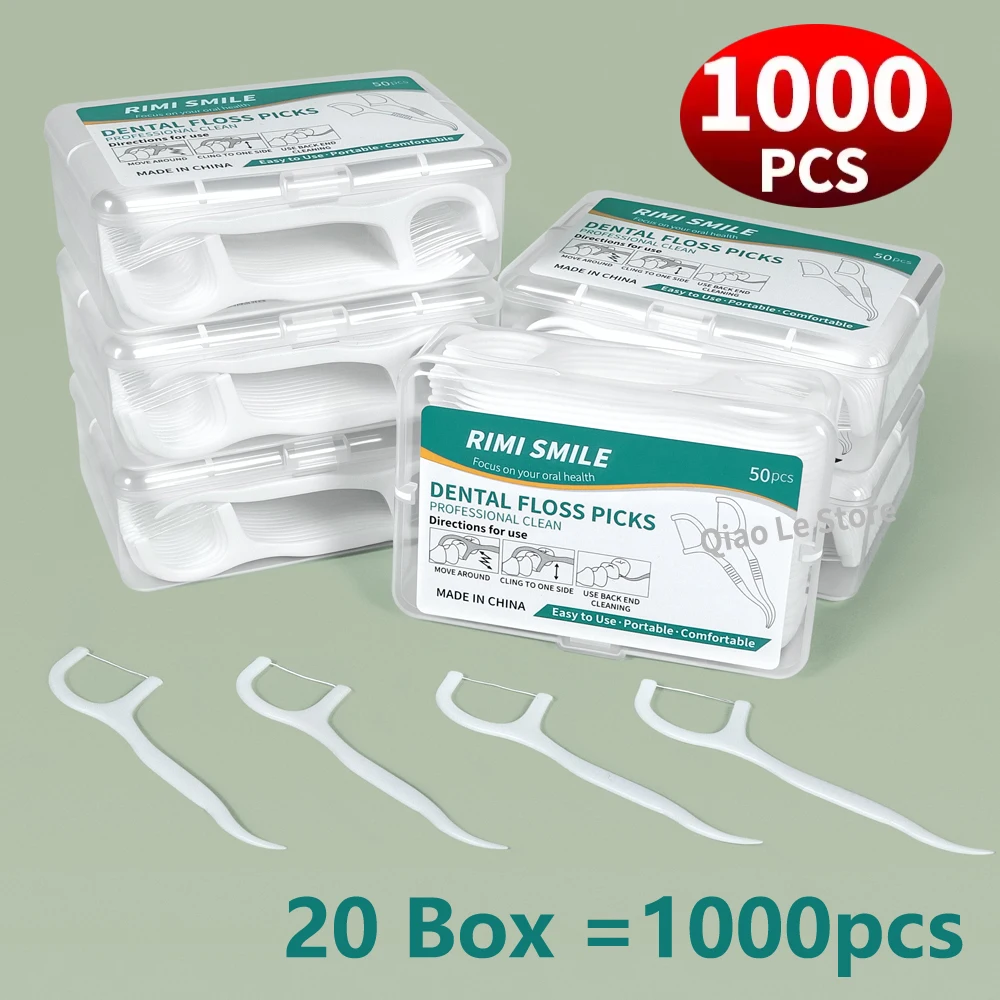 50 Teile/schachtel Zahnseide Natürliche Ptfe Und Pfas Kostenlose Zahnseide Sanft Auf Zahnfleisch Erweiterbar Und Dehnbar Mit EINER Box Zu Verschließen Staub Image