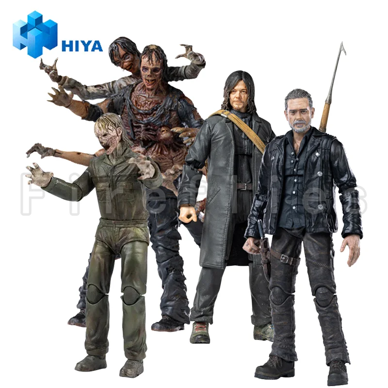 1/18 HIYA Action Figure Squisita Mini Serie The Walking Dead Negan Daryl Walker Re Occhi Scuri Walker Anime Giocattolo