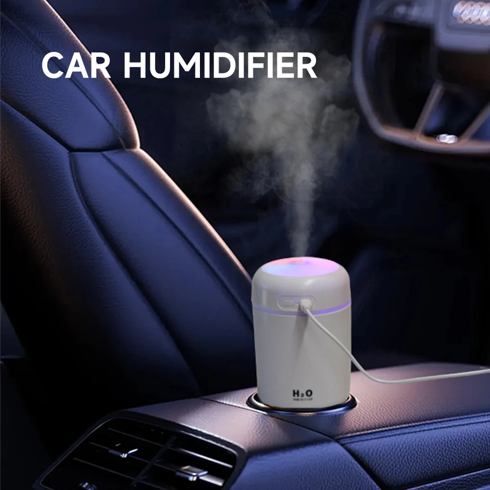 280ML Mini Luftbefeuchter USB Elektrische Aroma Diffusor Ätherisches Öl Reiniger Aroma Lichter Nebel Maker Für Auto Hause Schlafzimmer Image