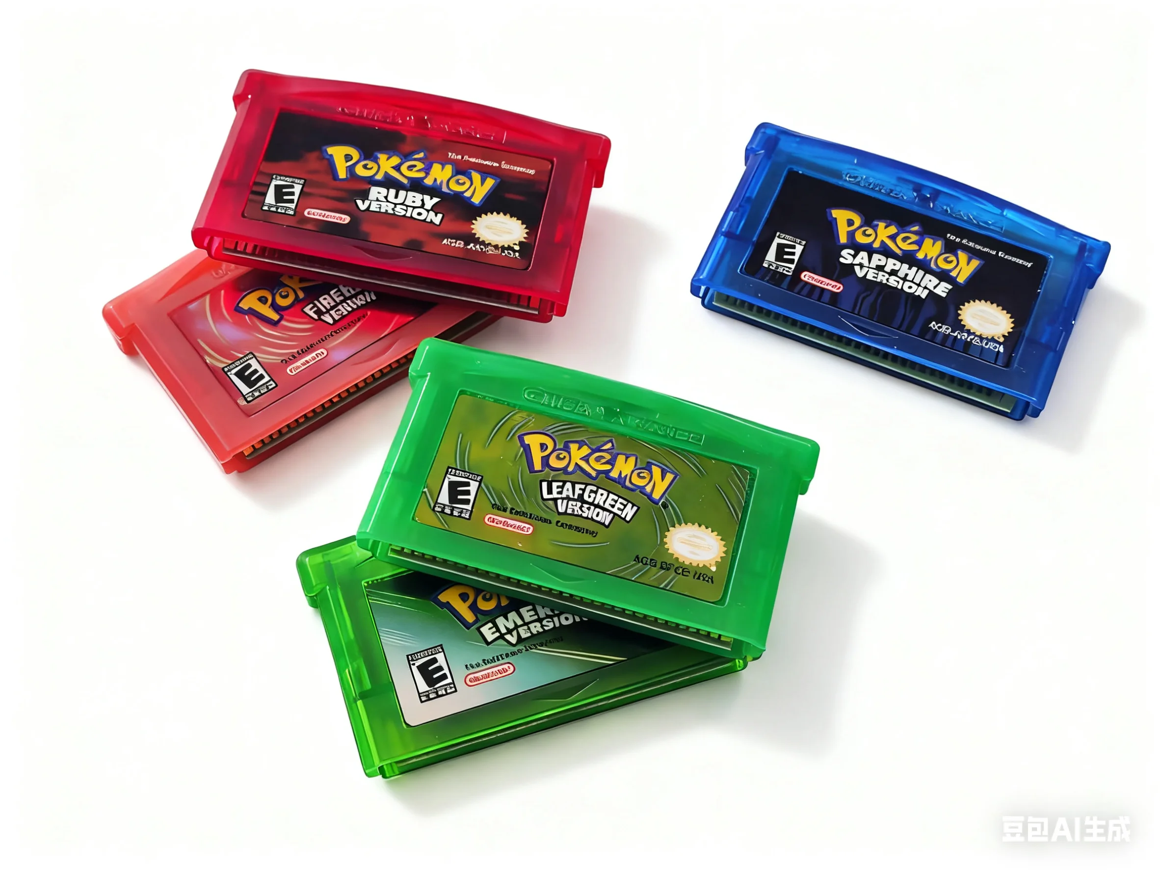 GBA Game Pokemon Series 32 Bit Video Game Cartridge Console Card Pokemon EMERALD FIRERED LEAFGREEN RUBY SAPPHIPE
