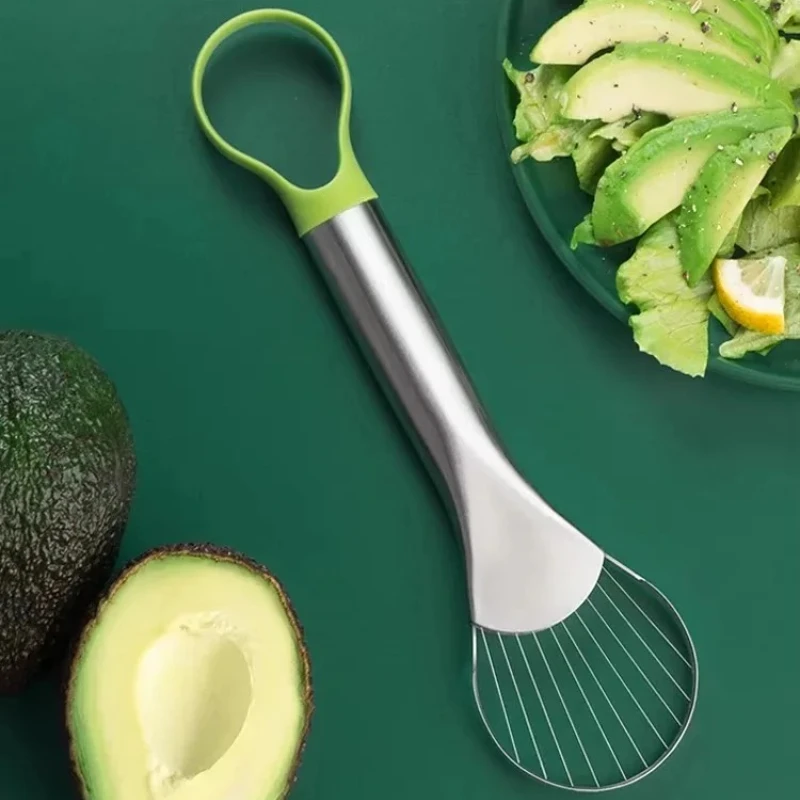 1PC Fruit Cutting Avocado Knife Gadget Stainless Steel Cutters Kitchen Gadgets All for Kitchen and Home Dragon Fruit Slices
