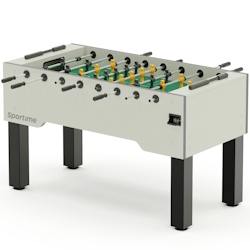 Sportime Tischkicker "Dragon Steel", Black Guardian vs. Yellow Dragon, Spielfeld: Rasen-Grün, Hamilton White Image