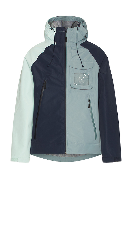 Pop Trading Company Oracle Hooded Jacket in Blue. - size L (also in M, S, XL/1X)