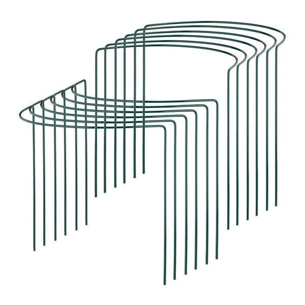 relaxdays 12er-Set Rankhilfe Metall silber