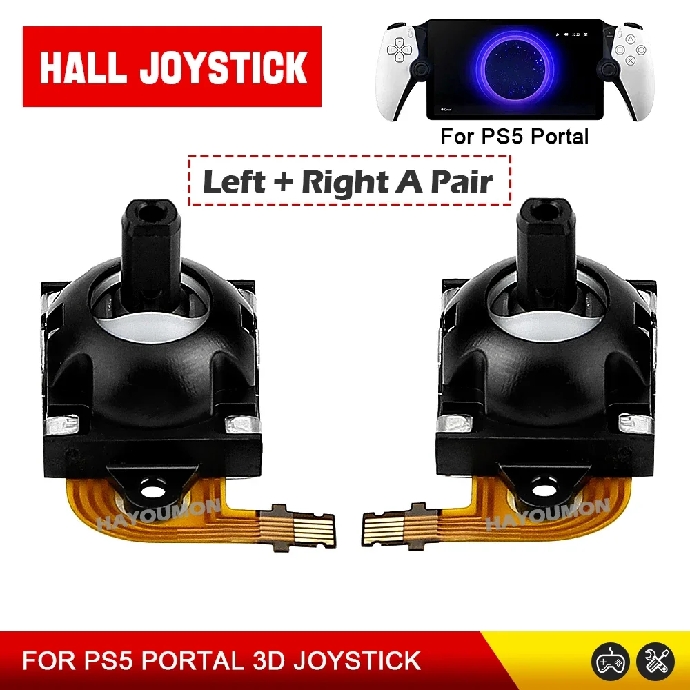 Une paire gauche droite pour PS5 portail PS portail 3D Module de Joystick analogique pour PS portail effet Hall Joystick pouce Joysticks