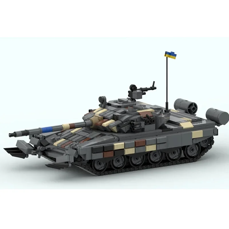 Ww2 Militär Sowjetische Ukrainische Armee T-72 Kampf Schwerer Panzer Parade Fahrzeuge Weap0ons Bausteine Chariot Spielzeug Kinder Geschenke Image