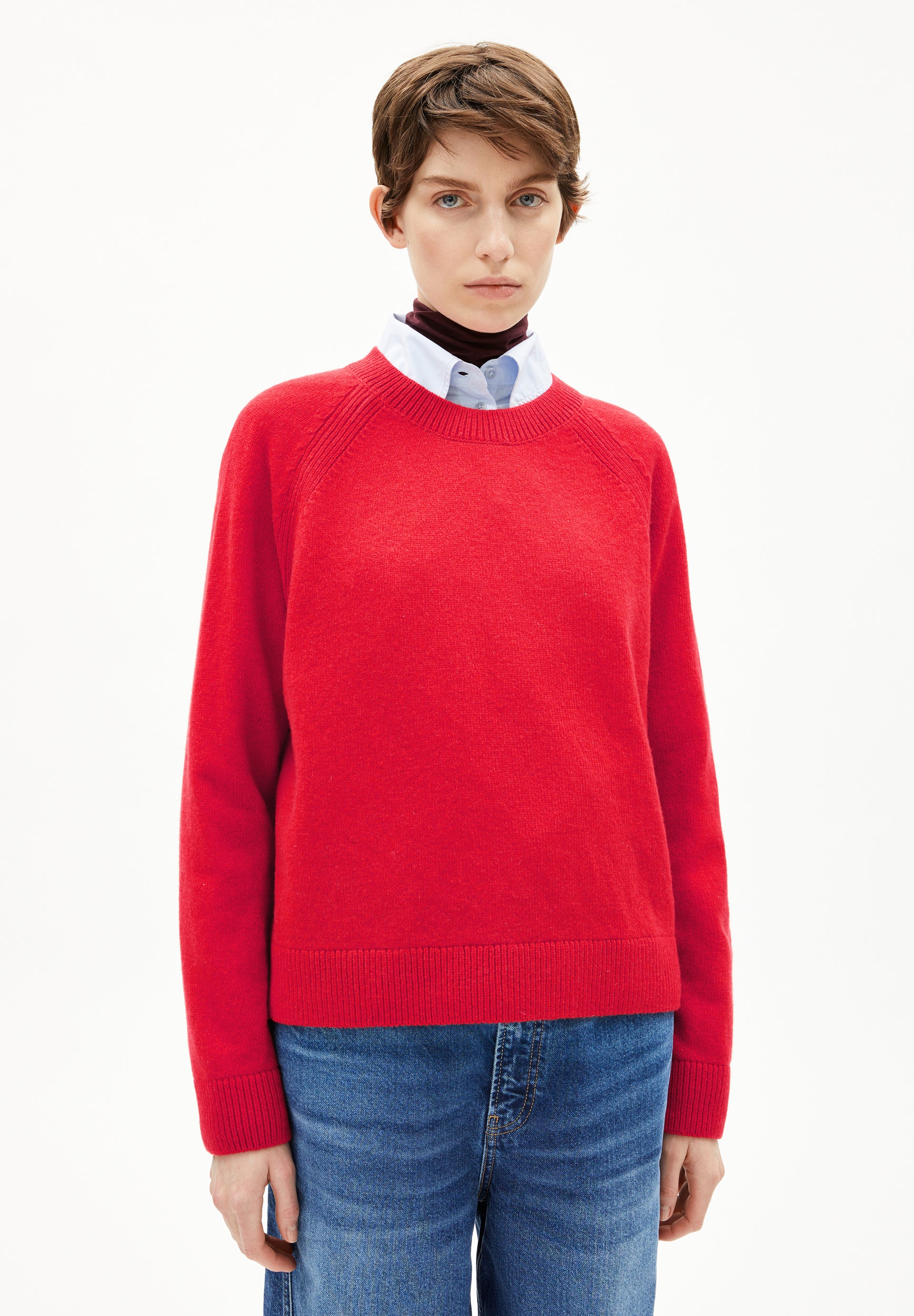 LILIRIAA REGLANA | Pullover aus Bio-Woll Mix - rot (S) Image
