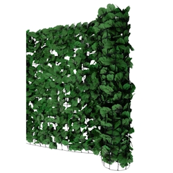 PROREGAL Balkonsichtschutz HxBxT 100x500x1cm Sichtschutz Windschutz Verkleidung für Balkon Terrasse Zaun Blatt dunkel Image