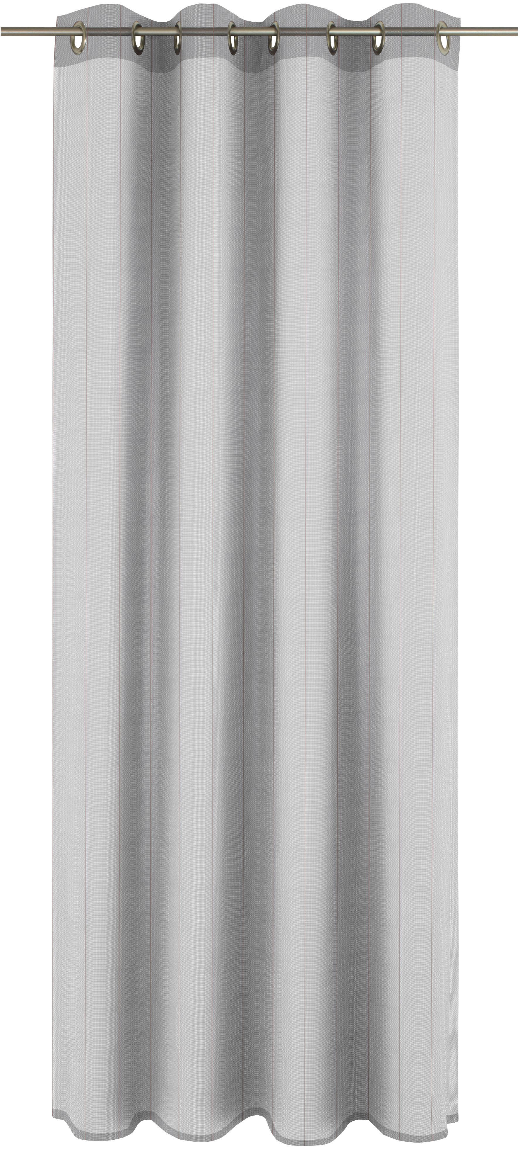 Gardine WIRTH "Chiara" Gr. 8, orange (grau, terra), B:300cm H:245cm, Jacquard, Polyester, Gardinen Image