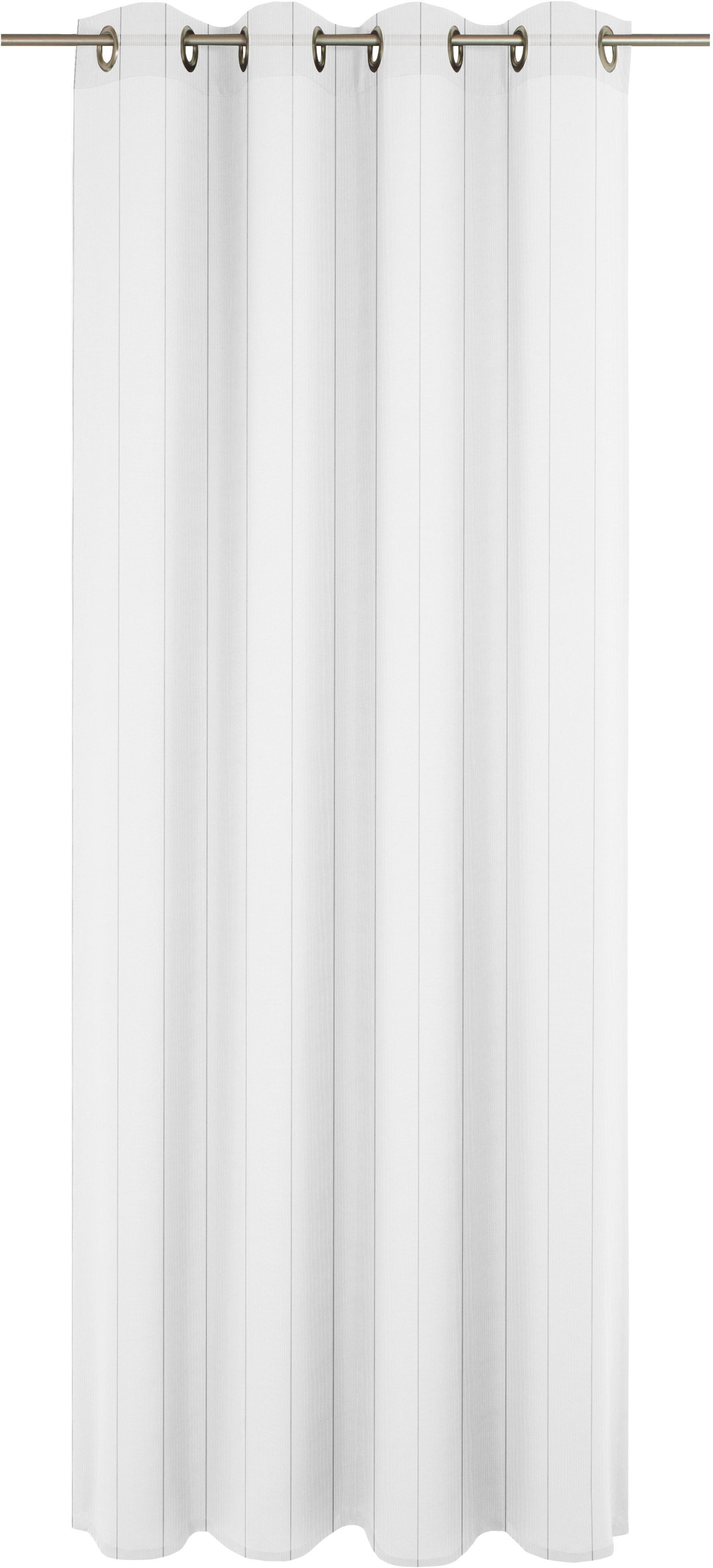 Gardine WIRTH "Chiara" Gr. 11, beige (beige, silberfarben), B:450cm H:225cm, Jacquard, Polyester, Gardinen Image