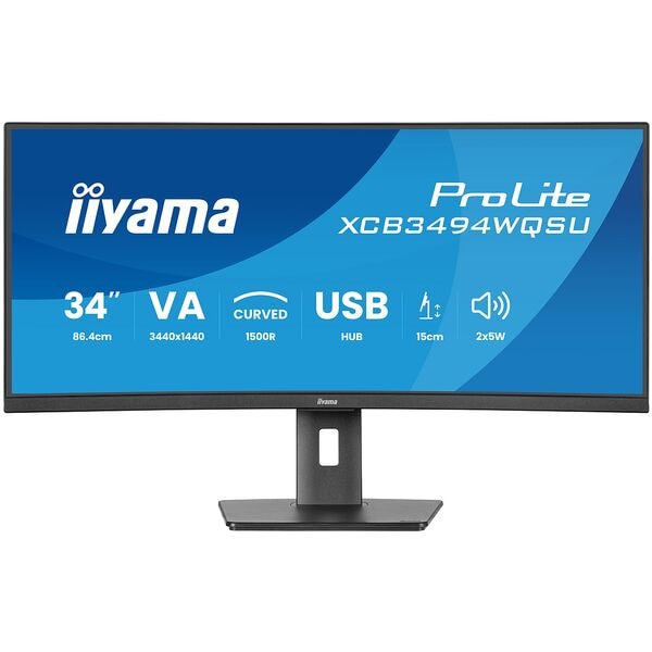 Iiyama Curved Monitor »ProLite XCB3494WQSU-B1« 86,7 cm / 34,1 '' Image