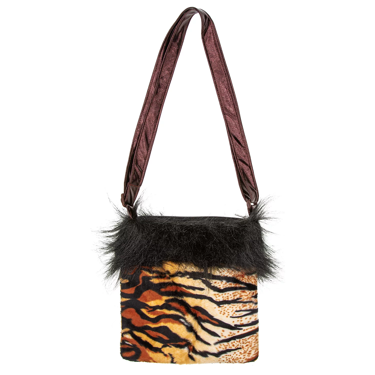 buttinette Sac à main "tigre", noir/marron