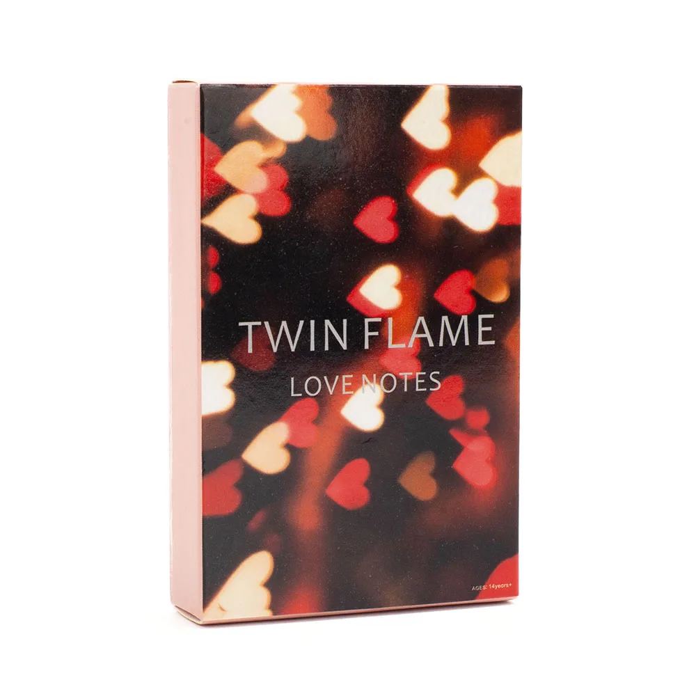 Wort karten Twin Flame Love Notes Pink für lustige Spiel abende Englisch Version 45 Stück ideale Partys und Versammlungen Image