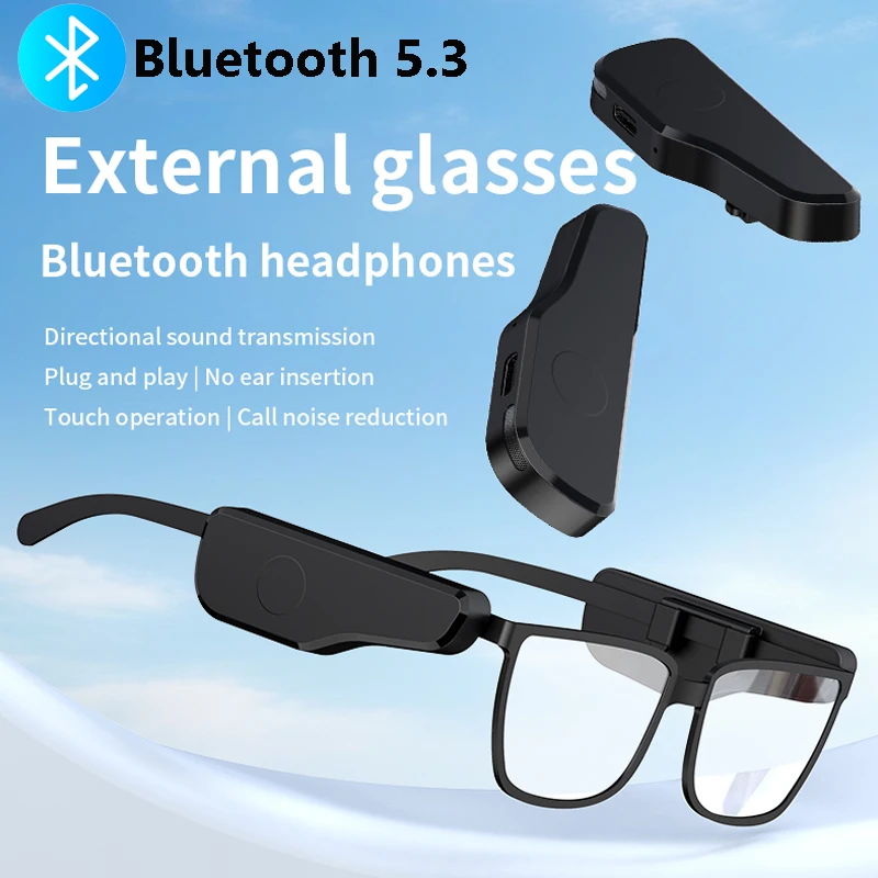 Externe Brille, Bluetooth-Kopfhörer, kabellose Luftleitung, Stereo-Headset, ENC, Rauschunterdrückung, Freisprechanruf, Touch-Bedienung Image