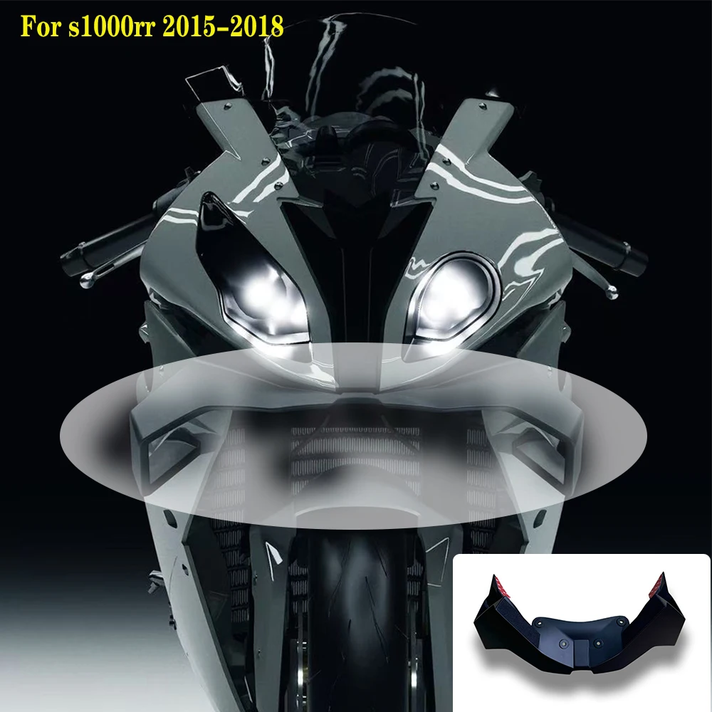 Für BMW S1000RR 2015 2016-2018 Motorrad Schnabel Winglet Downforce Naked Frontal Spoiler Frontspoiler Unterer Spoiler Untere Lippe Image