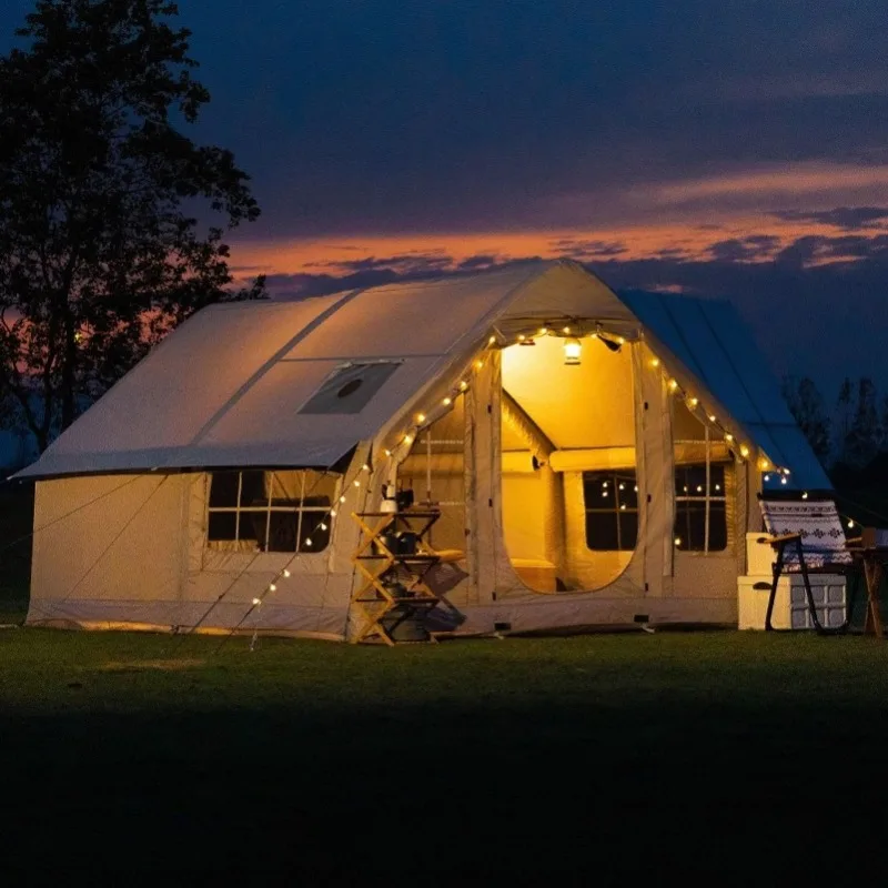 Tragbare, entspannende, aufblasbare Zelte, Park, Grasland, faltbar, vier Jahreszeiten, Outdoor-Zelte, schnelle automatische Öffnung, Campingzubehör Image