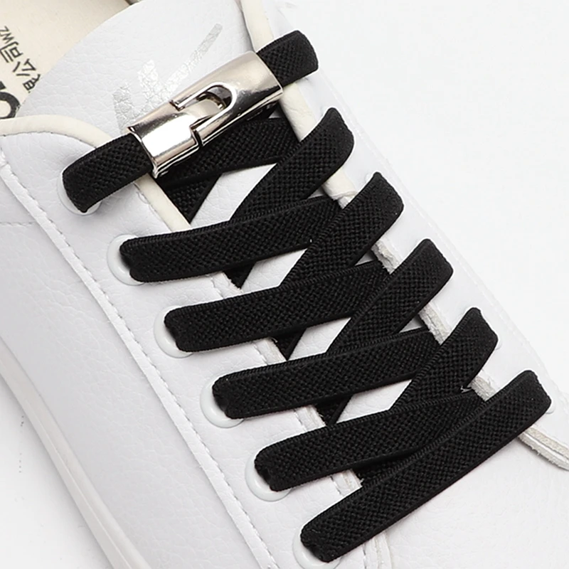 21 Farben elastische Schnürsenkel ohne Krawatten, flache Schnürsenkel für Turnschuhe, schnelles Ein- und Ausschalten, Lazy Shoes Lace-Zubehör, Unisex