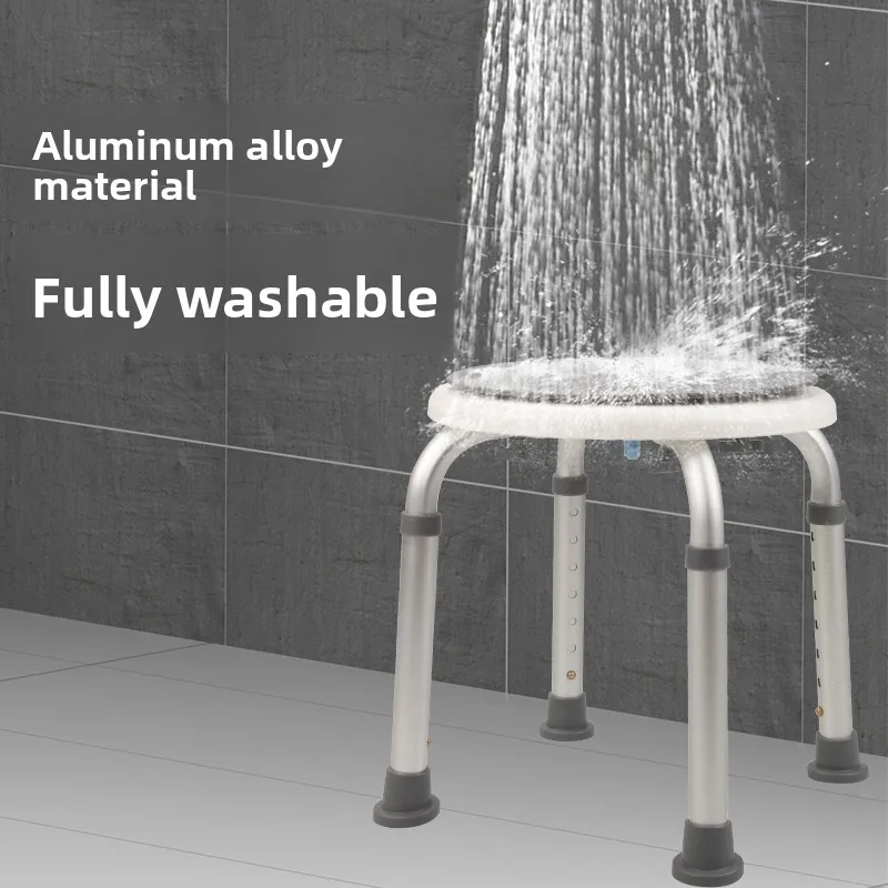 Hochleistungs-360 ° Drehbarer Badesitz, wasserdichter, rutschfester Duschhocker für schwangere Frauen und Erwachsene in Übergröße bis zu 500 Pfund