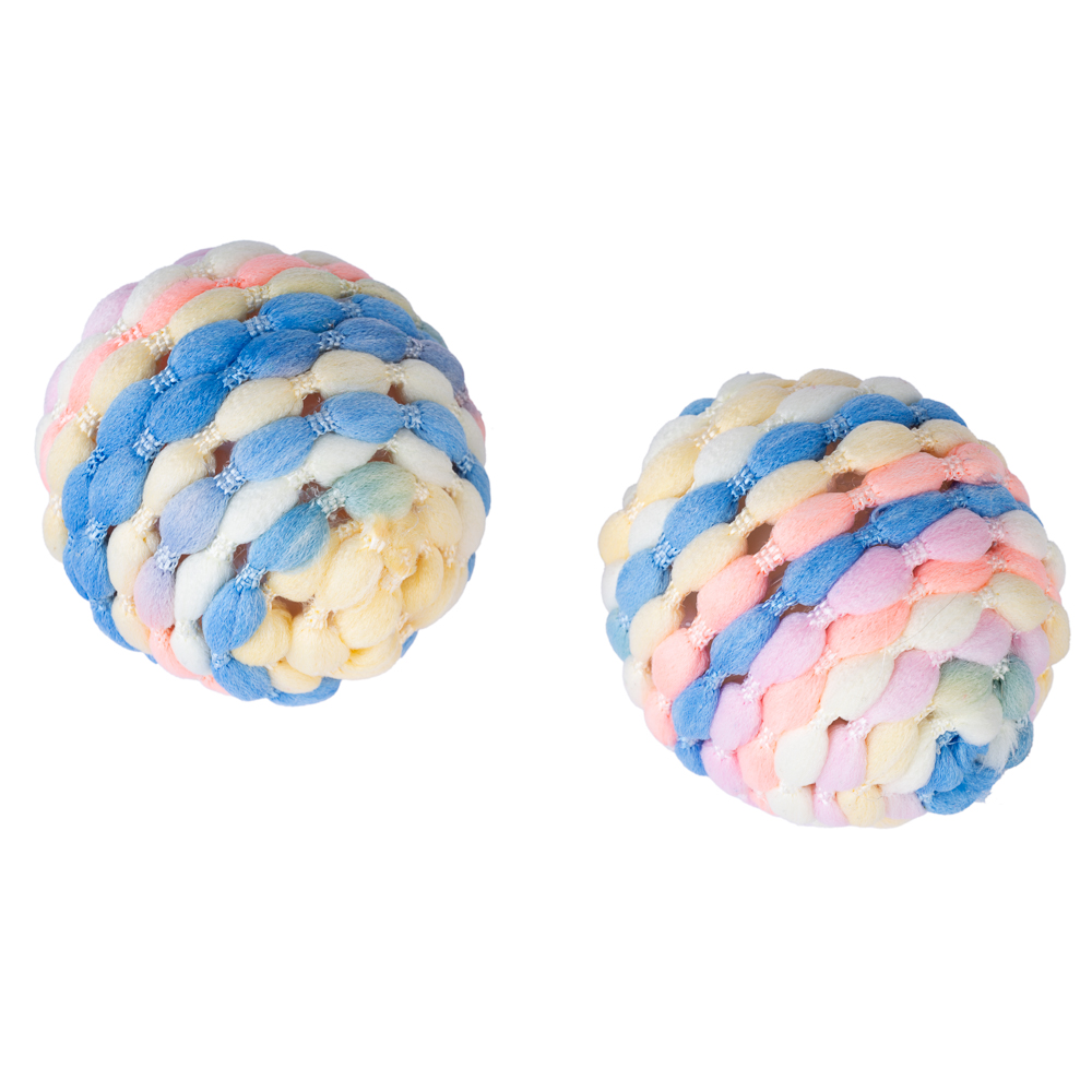 TIAKI lot de balles hochets Rainbow pour chat