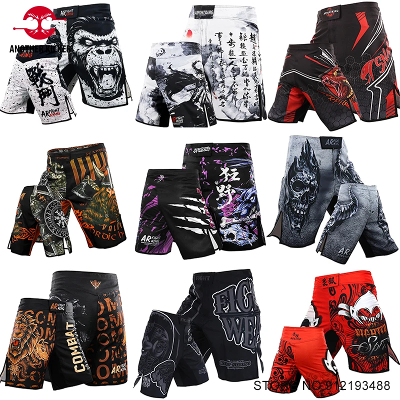MMA Shorts Tiger Sublimierte Muay Thai Boxkampfshorts für Männer BJJ Jiu-Jitsu Muay Thai Crossfit Grappling Kickboxen Hosen Image