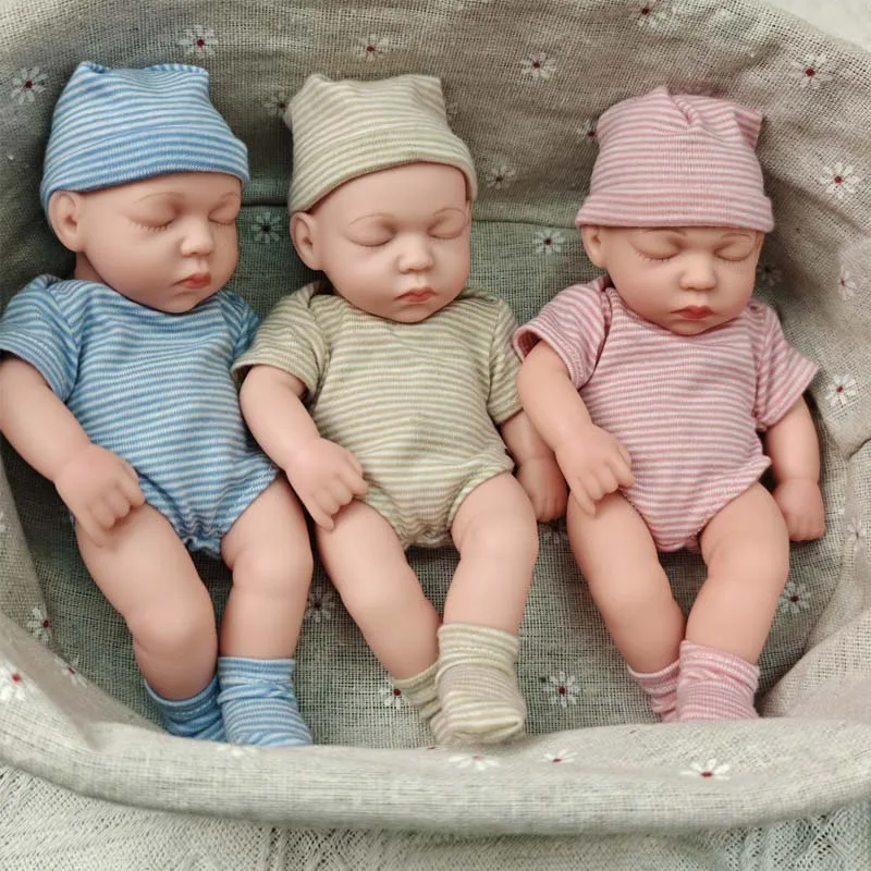 7,87 Zoll Vinyl Reborn Puppen Lebensechte Mini Baby Spielzeug 20 cm Neue Geboren Puppen Baby Spielzeug Mädchen Geschenk Puppe für Mädchen Spielzeug Zu Geburtstag