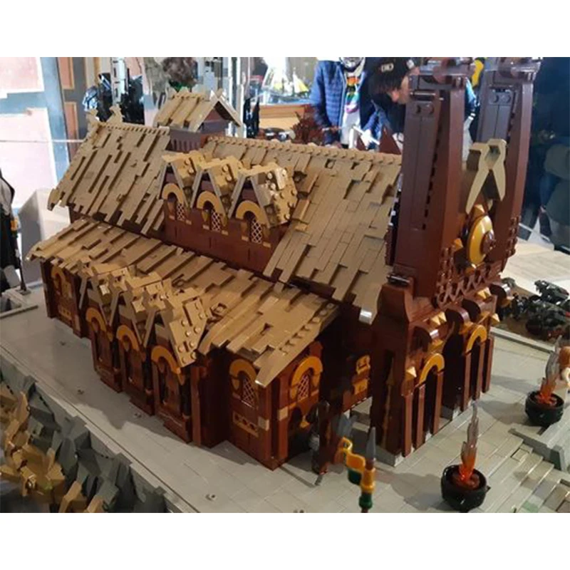  MOC Bausteine Ringe Film Serie UCS Goldene Halle Modell DIY Montage Ziegel Kreative Sammlung Display Spielzeug Weihnachten Geschenke Image