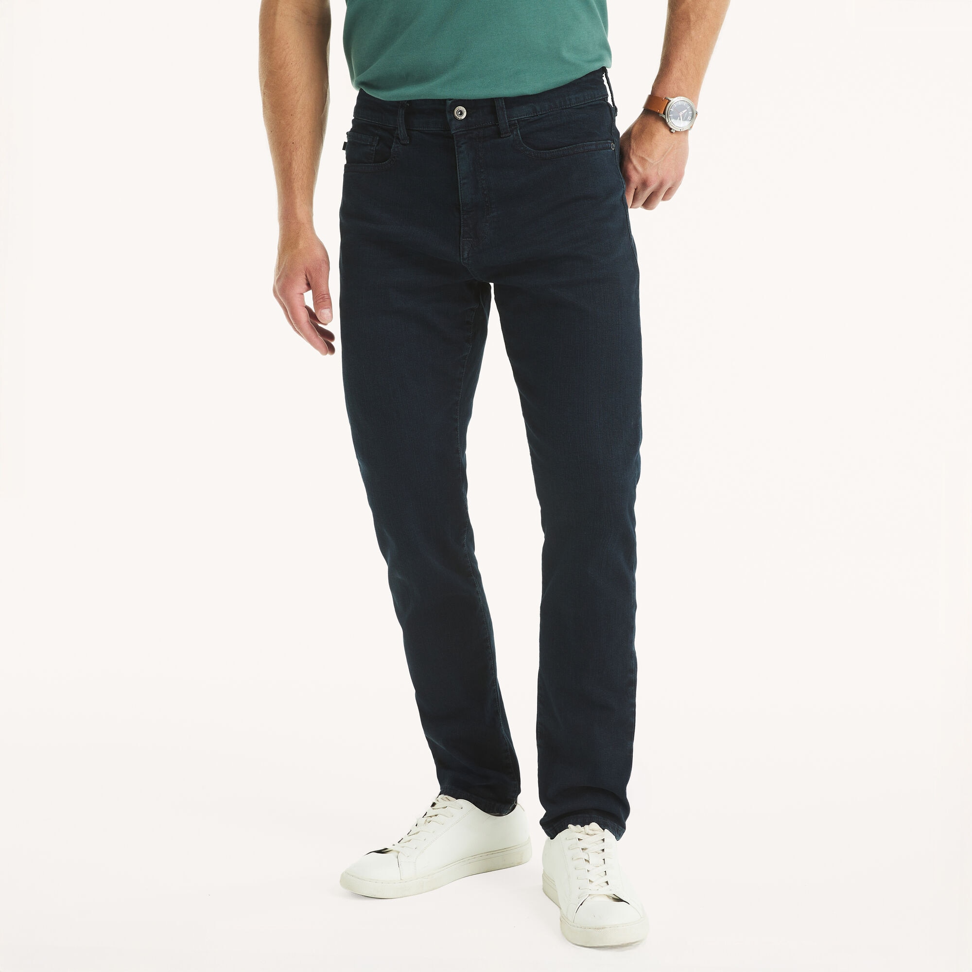 Nautica Men's Athletic Slim Stretch Denim 006 (New Black), 30x30