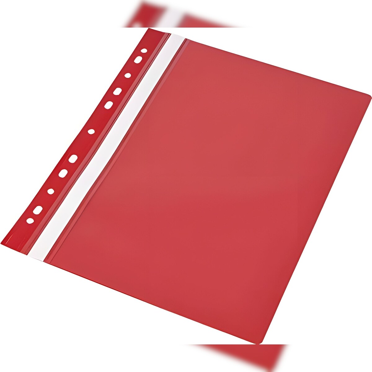 Schnellhefter A4 abheftbar mit Eurolochung aus PP-Folie rot Image