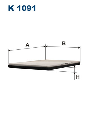 FILTRON Filter, Innenraumluft K 1091 Universal für DAF 1658991 1322255 1825427 Image