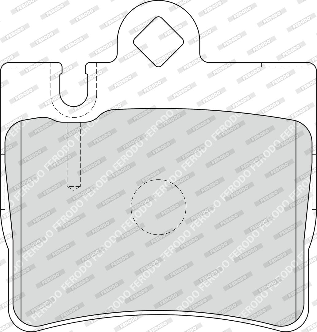 FERODO Bremsbelagsatz, Scheibenbremse FDB1427 hinten rechts links ohne Zubehör für MERCEDES-BENZ 0034201920 N0034200620 0034200620 Image