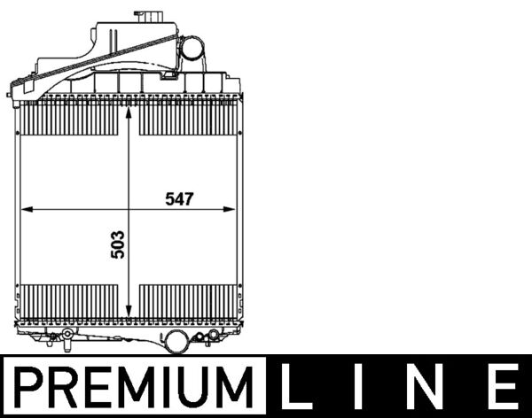MAHLE Kühler, Motorkühlung BEHR HELLA SERVICE *** PREMIUM LINE Universal CR 1729 000P Image