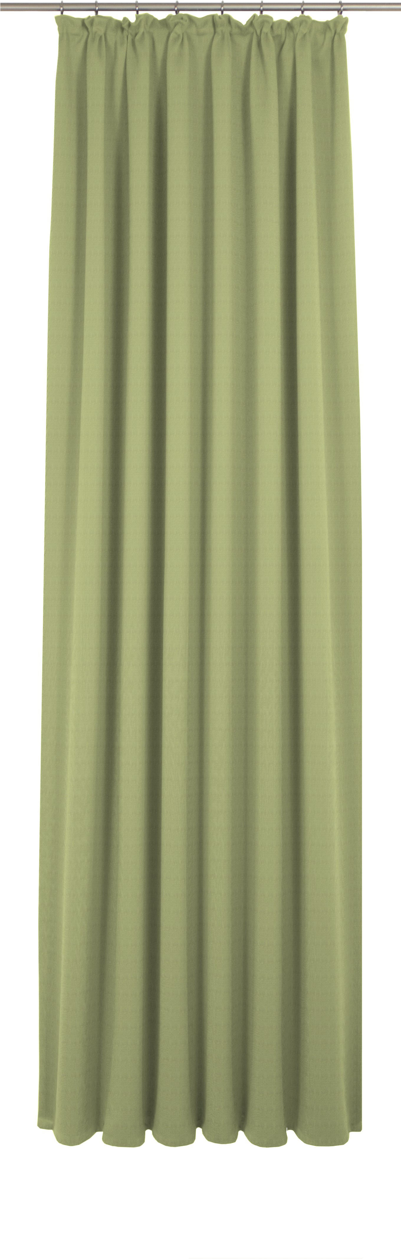 Vorhang ADAM "Uni Collection", grün, B:142cm H:235cm, Baumwolle (Bio-Baumwolle), Gardinen, aus 100% Bio-Baumwolle Image