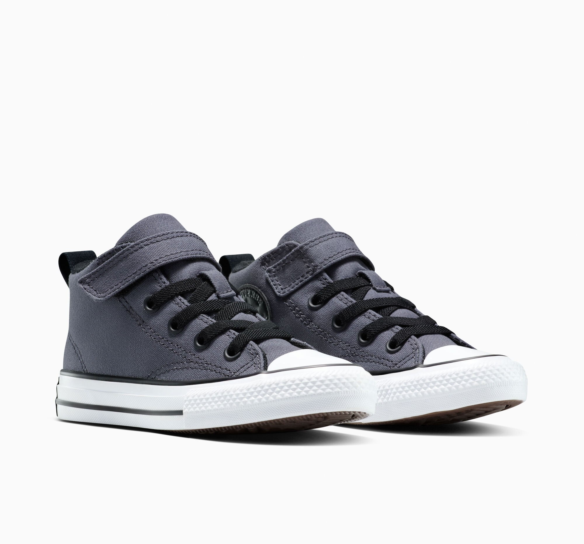 Sneakerboots CONVERSE "CHUCK TAYLOR ALL STAR MALDEN STREET 1V", Jungen, Gr. 27, cold stare, weiß, schwarz, Textil, Schuhe Sneakerboots, Winterschuhe, Schnürboots, Sneaker