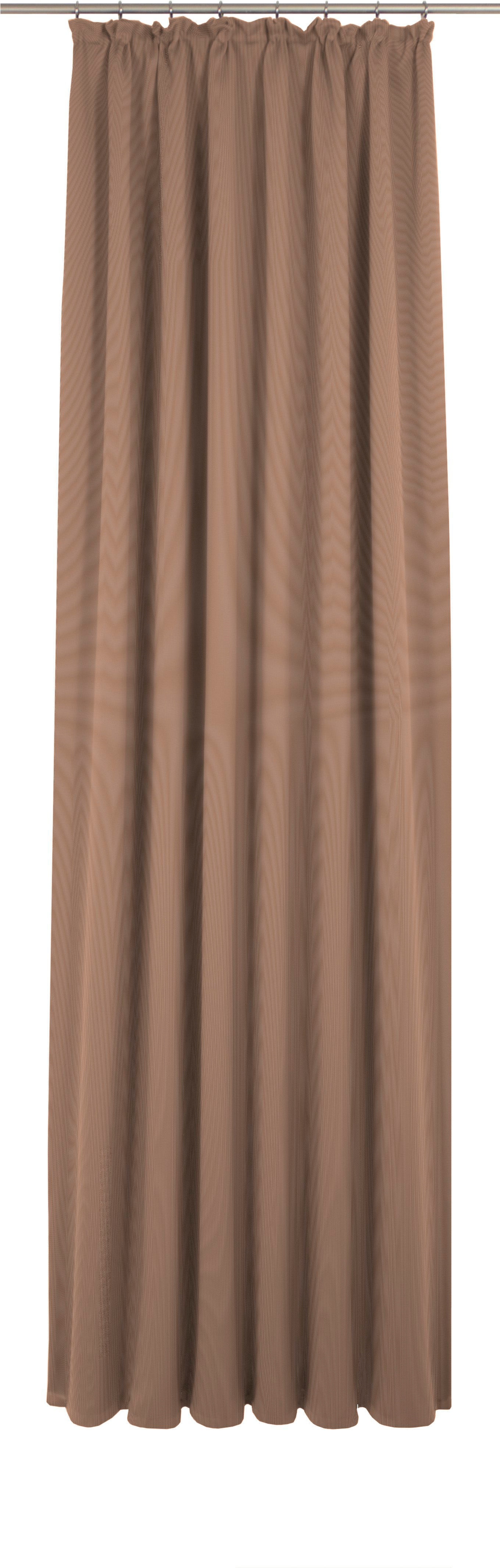 Vorhang ADAM "Uni Collection", braun, B:142cm H:295cm, Jacquard, Baumwolle (Bio-Baumwolle), Gardinen, aus 100% Bio-Baumwolle Image