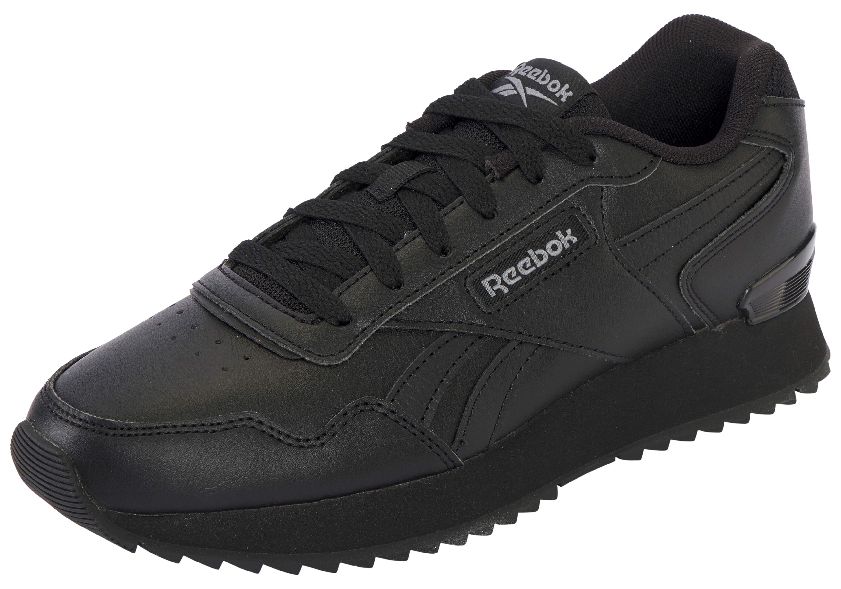 Sneaker REEBOK CLASSIC "REEBOK GLIDE RIPPLE CLIP", Damen, Gr. 44,5, cschwarz, cschwarz, pugry5, Synthetik, Textil, Schuhe Sneaker
