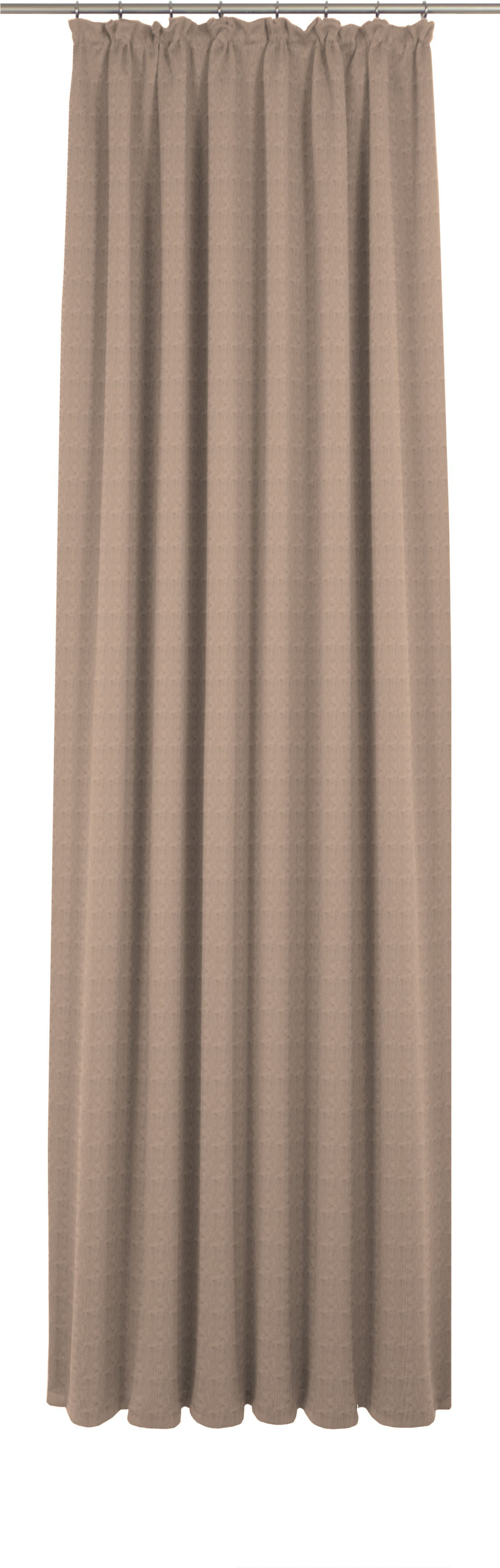 Vorhang ADAM "Uni Collection", beige, B:142cm H:365cm, Jacquard, Baumwolle (Bio-Baumwolle), Gardinen, aus 100% Bio-Baumwolle Image