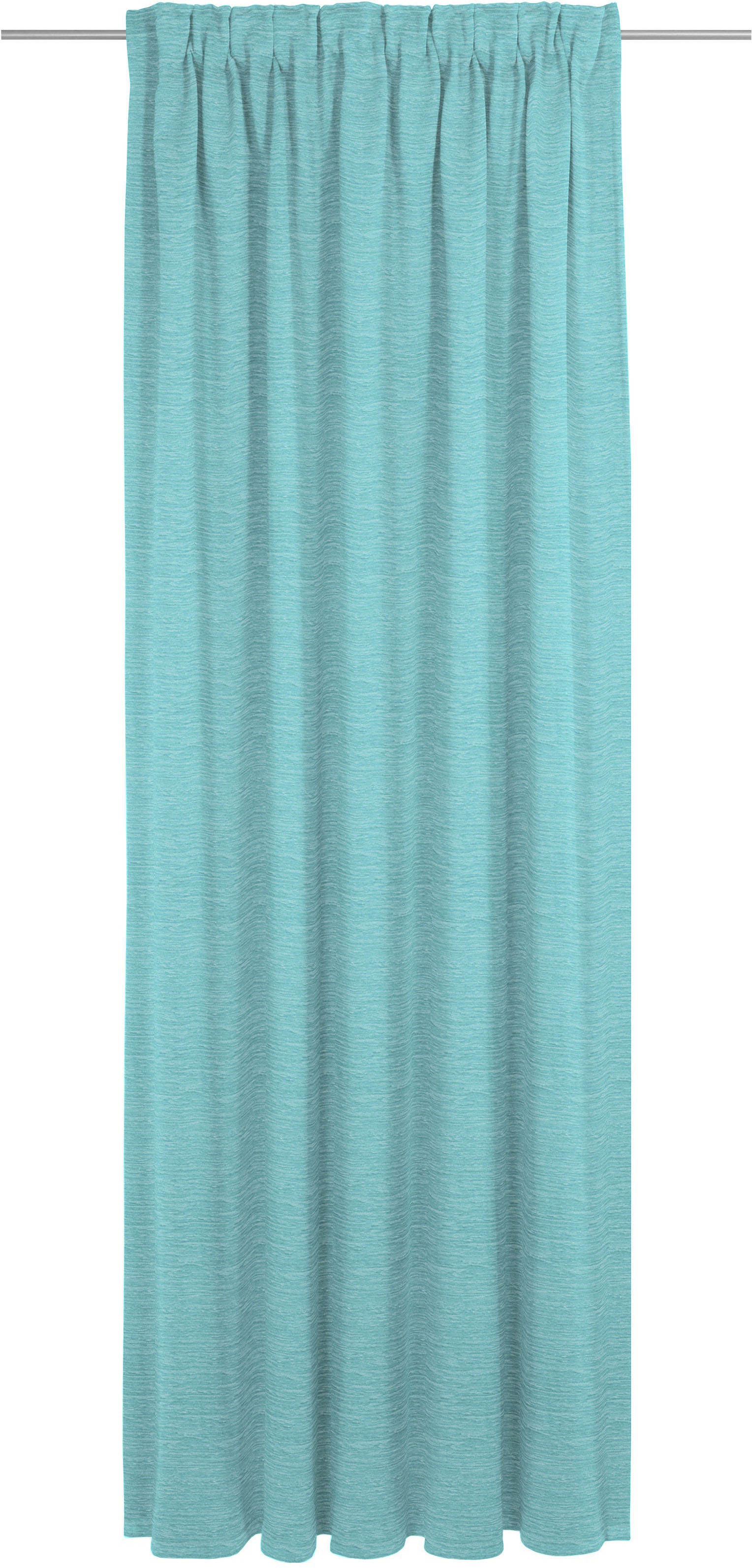 Vorhang WIRTH "Trondheim B", blau (türkis), B:132cm H:305cm, Polyacryl, Gardinen, nach Maß Image