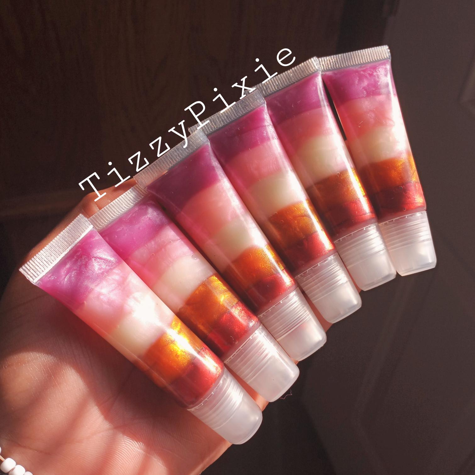 Lesbischer Lipgloss, Kawaii Lipgloss, Mädchen Lipgloss, duftender Lipgloss, Erdbeere Lipgloss, Klare Lipgloss, Schwarz Besitz Geschäft