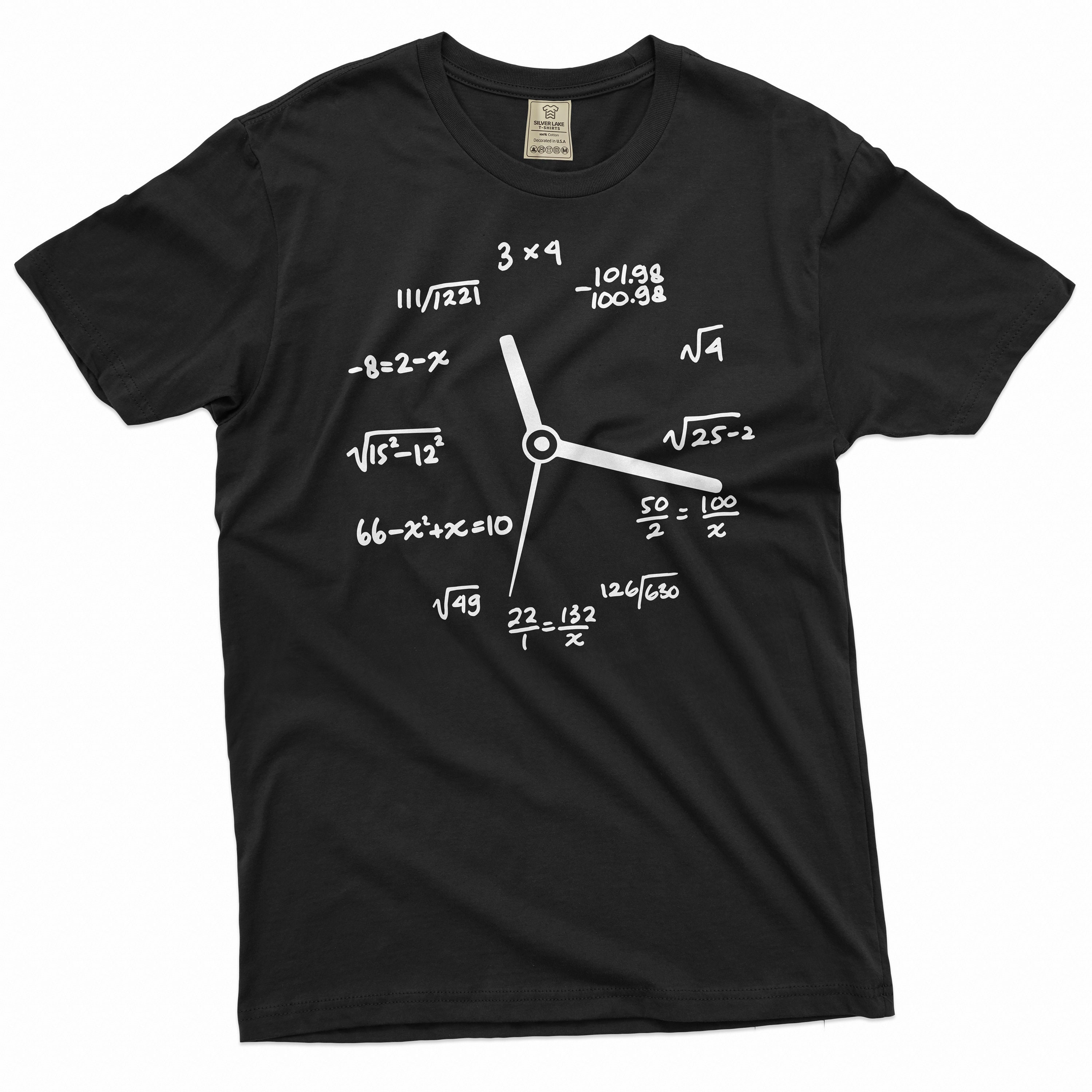Mathe Uhr Shirt Lustiges Mathe Shirt Mathe Geschenke Mathematik Lustiges Shirt Mathelehrer Shirt Match Schüler Shirt Mathe Geschenke für ihn sie