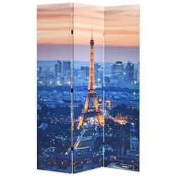 vidaXL Raumteiler klappbar 120 x 170 cm Paris bei Nacht Image