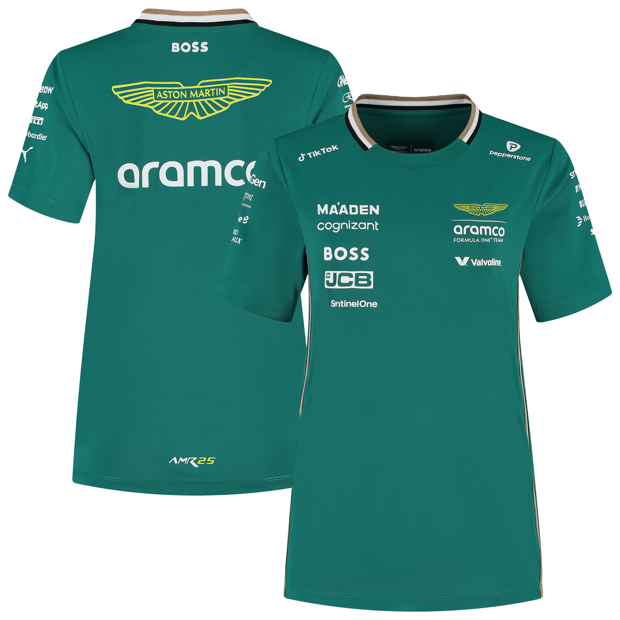 Aston Martin Aramco Cognizant F1 2025 Team-T-Shirt – Damen Image