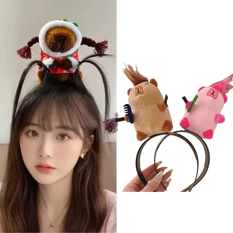 Niedliches Design Haarband Cartoon Bär Haarspange Plüschpuppe Stirnband Französische Haarnadel mit breiter Krempe Kopfbedeckung Kreatives Mädchen Geschenk Stirnband Image