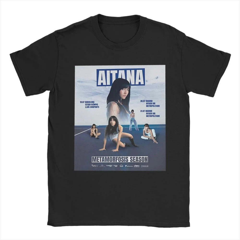Männer Frauen Aitana World Tour Saison Gedruckt T Shirts Baumwolle Top Tees Strand Vintage Kurzarm T Shirt Casual T-shirt Große größe